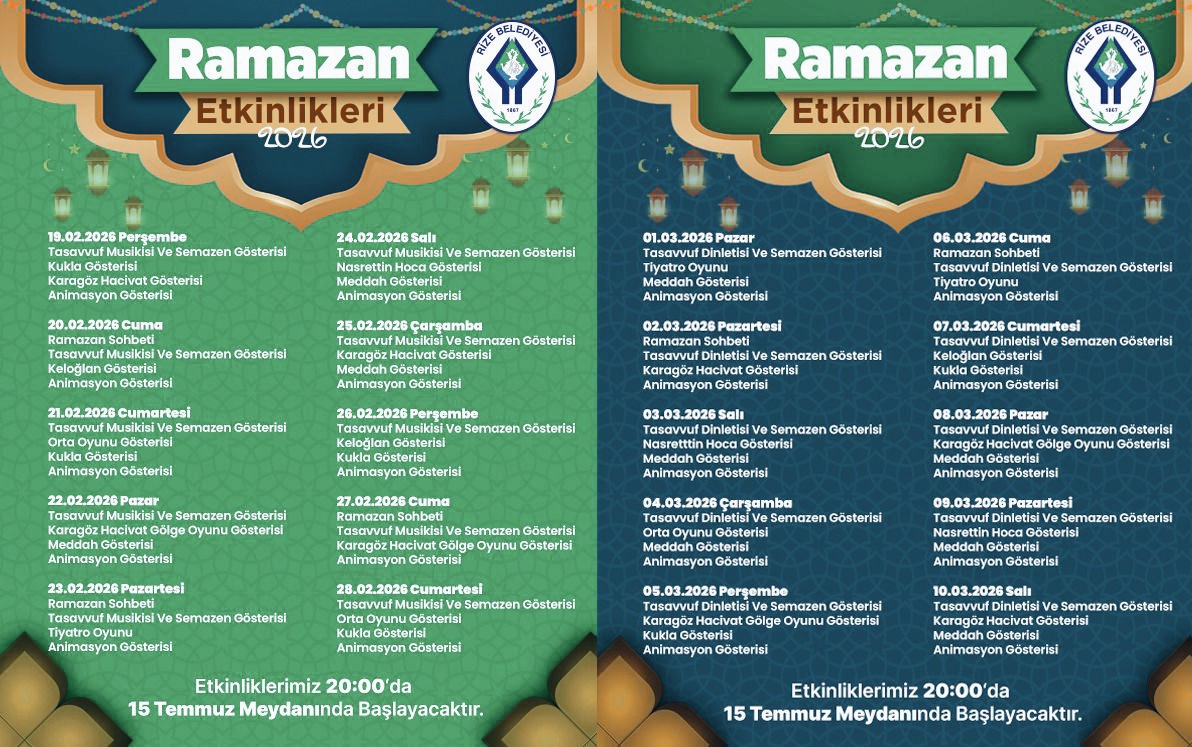 RİZE'DE RAMAZANDA BULUŞMA YERİ RAMAZAN ÇADIRI