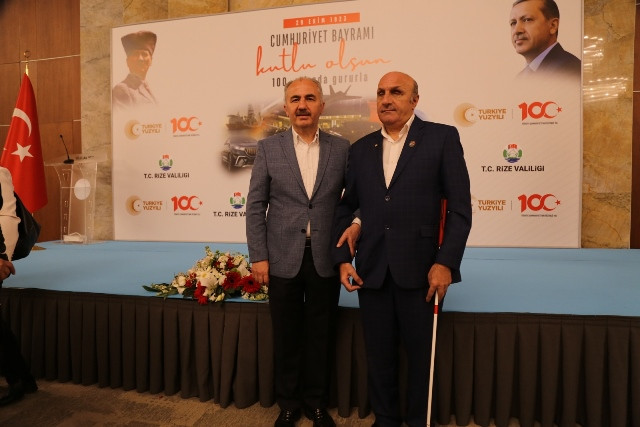 RİZE'DE 100. YIL CUMHURİYET RESEPSİYONU