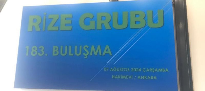 RİZE GRUBU'NUN 15.YILDA 183.BULUŞMASI YAPILDI.