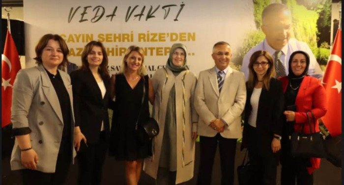 RİZE VALİSİ KEMAL ÇEBER'İN VEDA YEMEĞİ