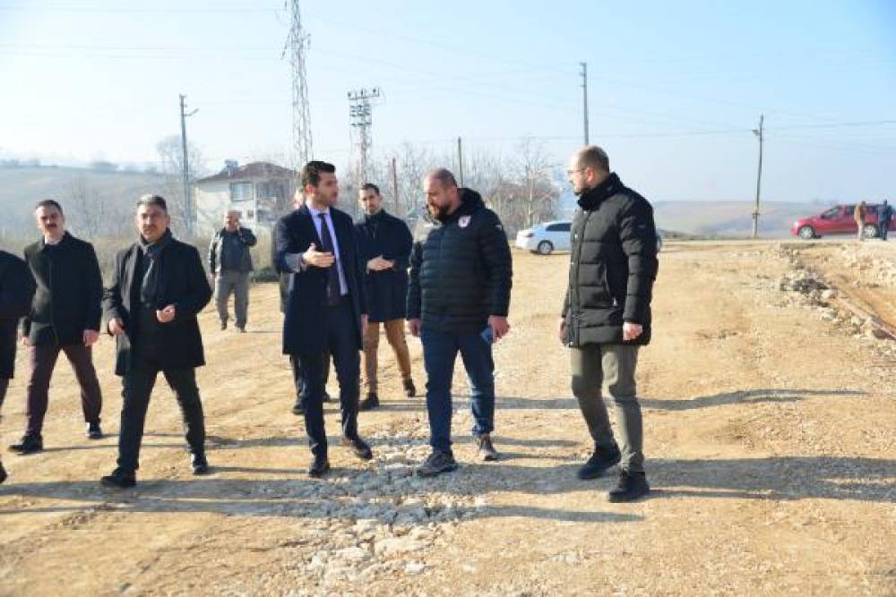 Erbaa'da yeni hastane yolu çalışmaları sürüyor