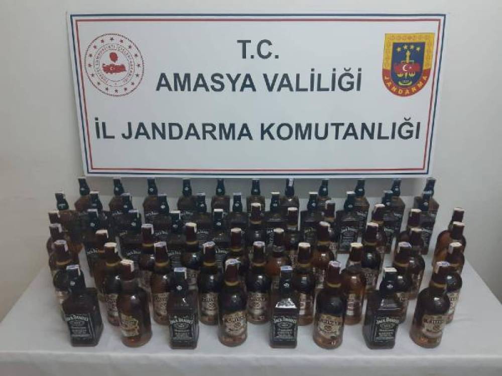 Amasya’da kaçak içki operasyonu 