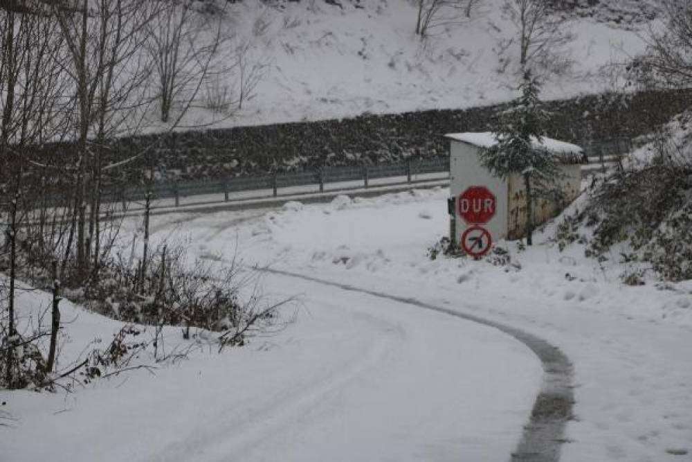 Zonguldak'ta 90 k&ouml;y yolu kar nedeniyle kapalı