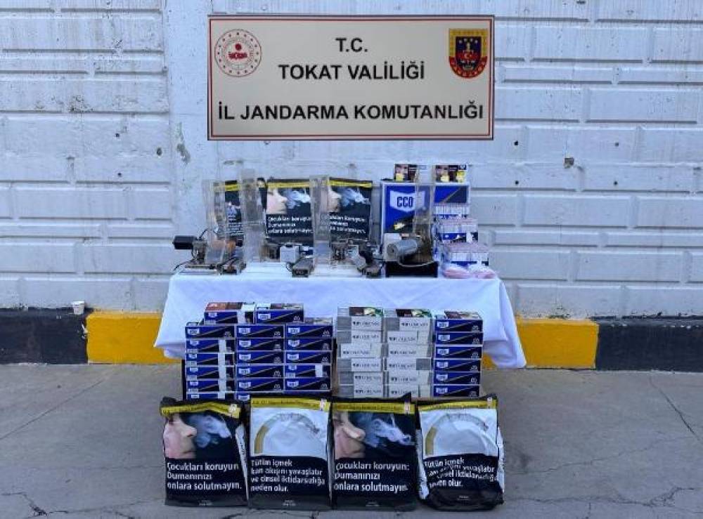 Tokat'ta jandarmadan kaçak tütün operasyonu