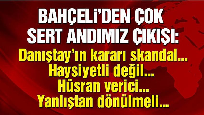 Okullarda andımızın okunmasını engelleyen kararına MHP lideri Devlet Bahçeli'den çok sert tepki geldi.