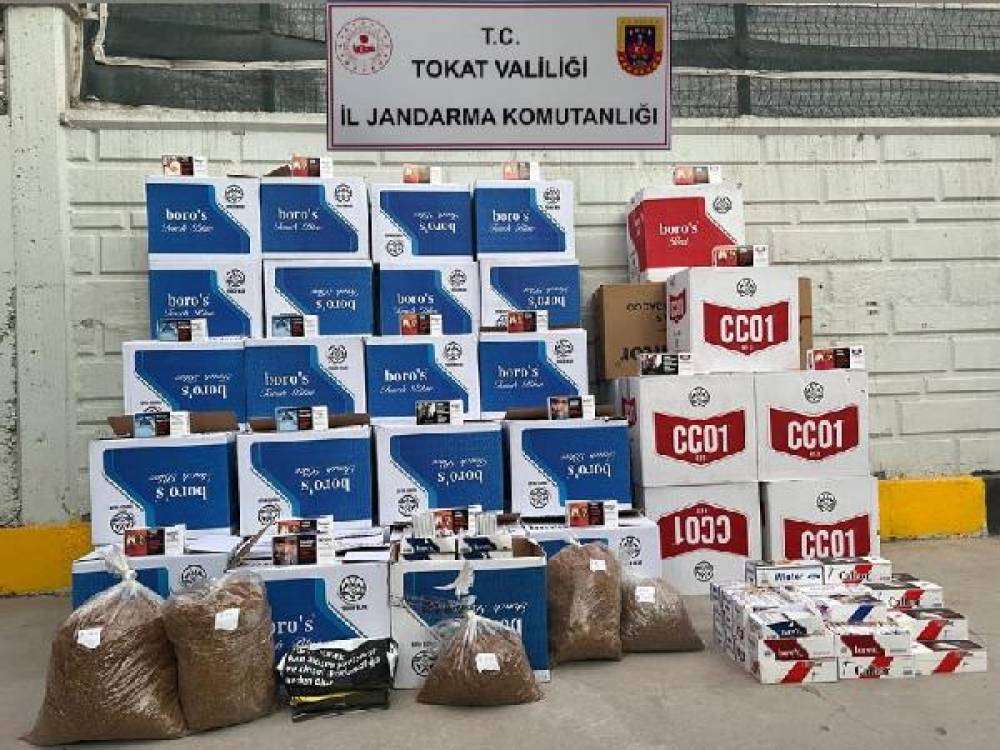 Tokat'ta ka&ccedil;ak t&uuml;t&uuml;n operasyonu