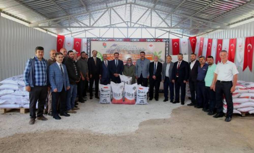 Amasya'da üreticilere tohum desteği