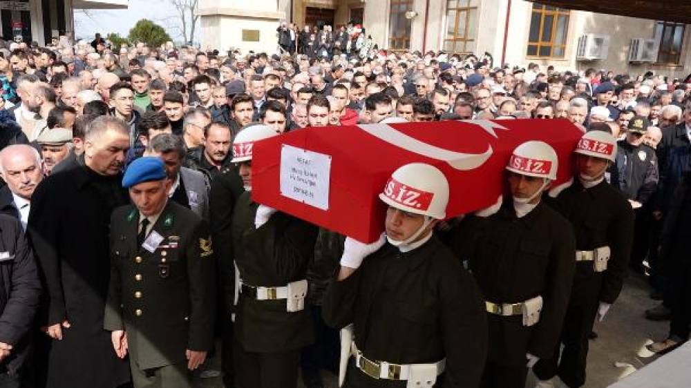 Rönesans Rezidans'ta hayatını kaybeden üsteğmen için Giresun'da tören