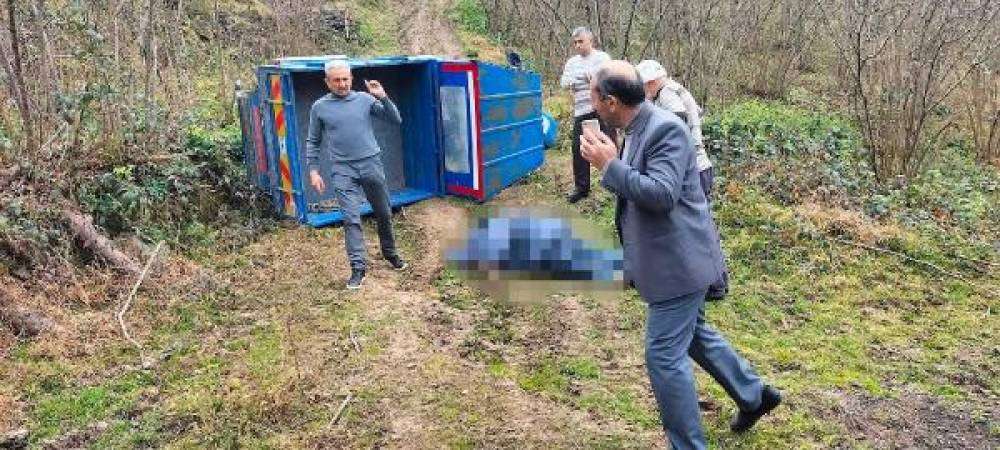 Ordu'da patpat devrildi; s&uuml;r&uuml;c&uuml; &ouml;ld&uuml;