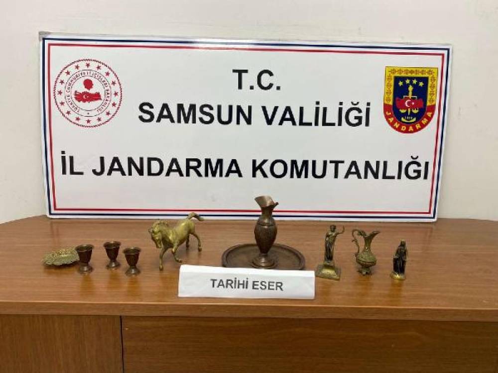 Samsun'da tarihi eser operasyonu: 1 gözaltı