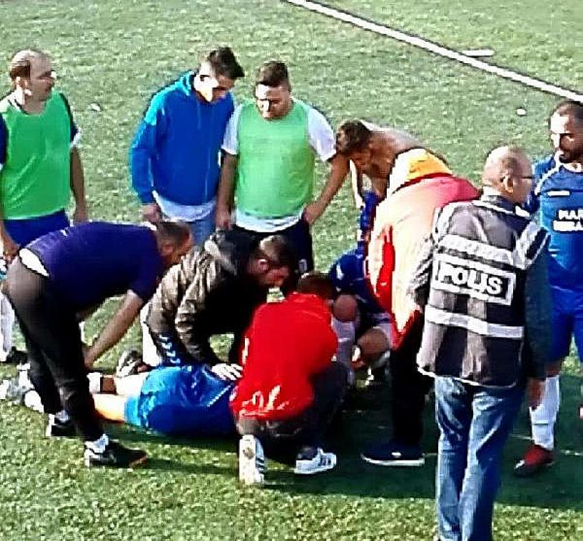 Amatör maçta çıkan kavgada 2 futbolcu yaralandı