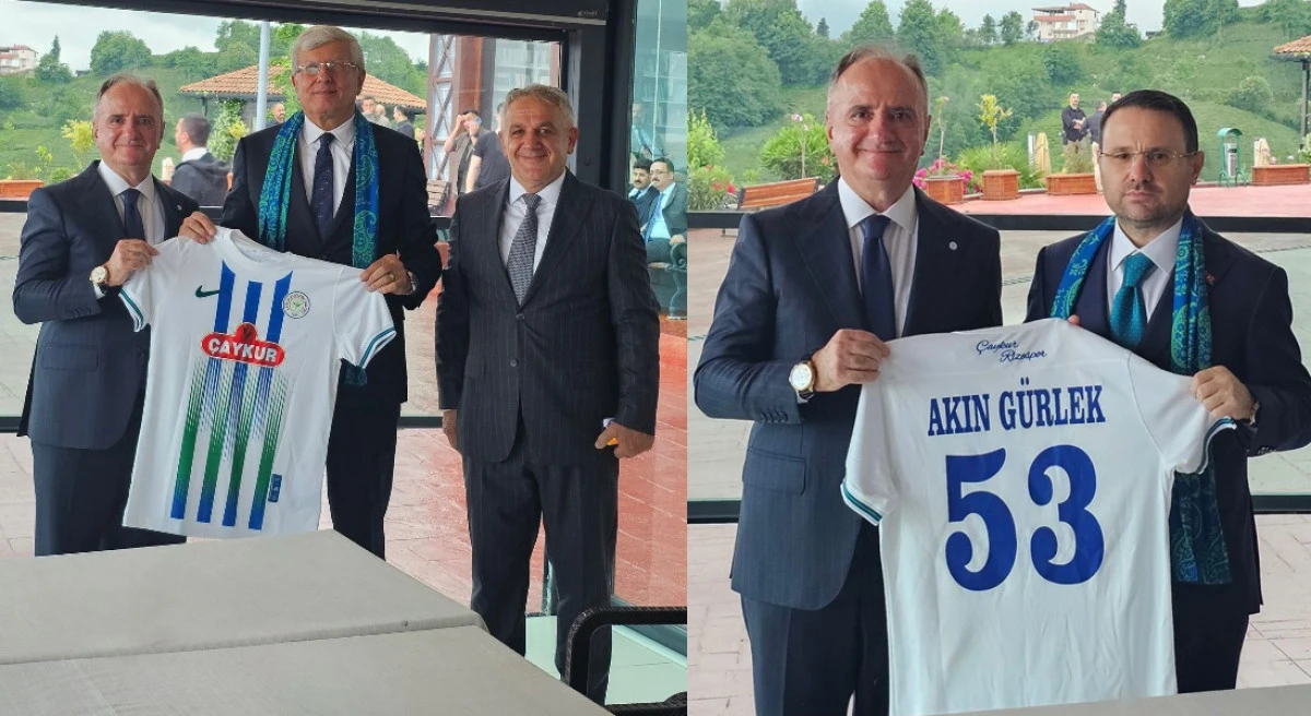 BAKAN G&Uuml;RLEK'E RİZE'DE RİZESPOR FORMASI