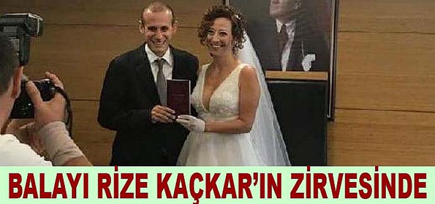 İstanbul'da düğün,Rize  Kaçkar Dağı zirvesinde balayı