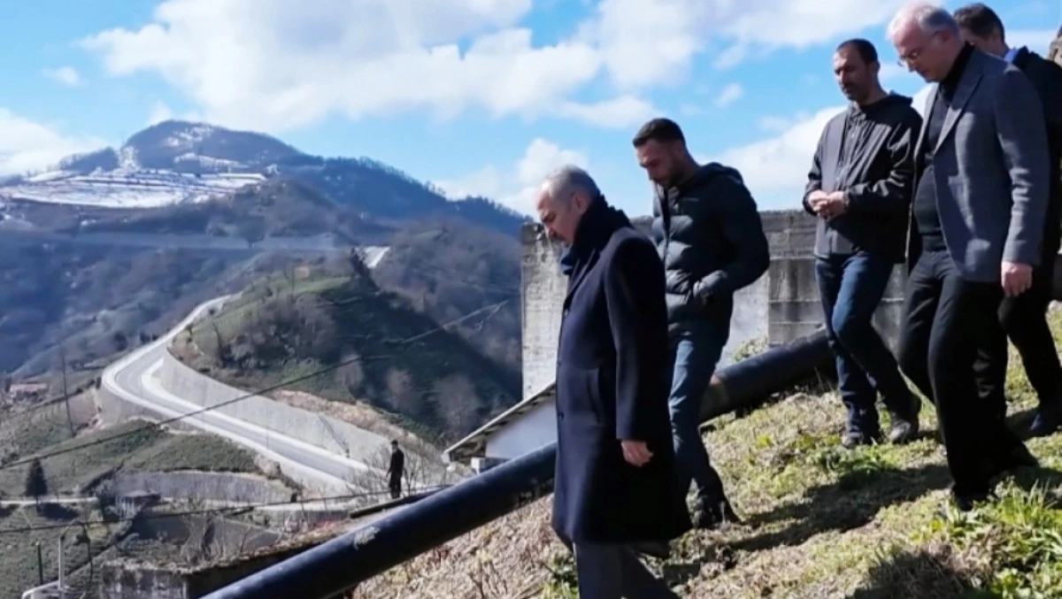 BAŞKAN RİZE İÇME SUYU TESİSLERİNİ İNCELEDİ