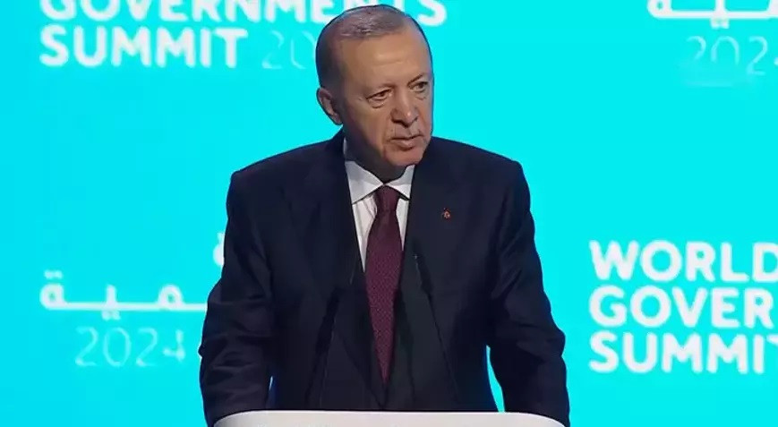 Erdoğan  Dünya Hükümetler Zirvesi’nde