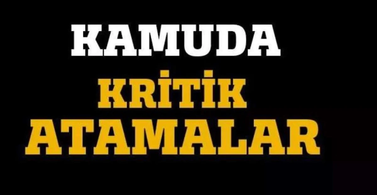 KAMUDA ATAMA DEPREMİ BİR &Ccedil;OK &Uuml;ST D&Uuml;ZEY İSİM G&Ouml;REVDEN ALINDI