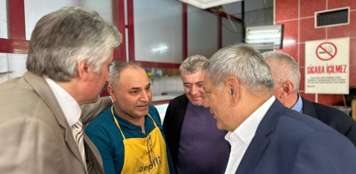 CHP' li Adaylar Derepazar Belediye Başkanı Selim Metin'e ziyaret