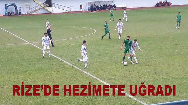 RİZE EKİBİ PAZARSPOR EVİNDE DARMADAĞIN