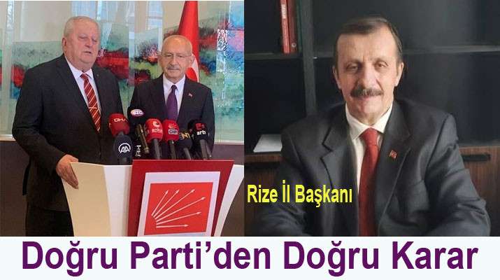 RİZE İL BAŞKANI KİMİ DESTEYECEKLERİNİ AÇIKLADI