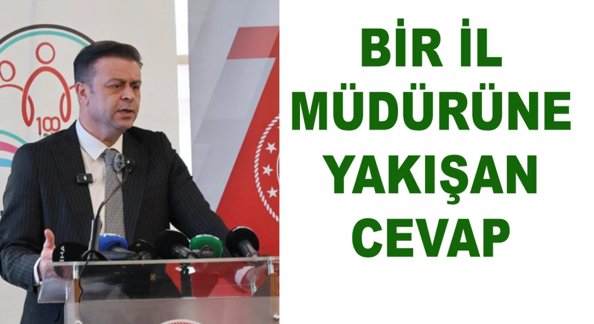RİZE   İL MÜDÜRÜNDEN DEVLET ADABINA YAKIŞIR CEVAP