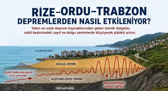RİZE, ORDU VE  TRABZON İ&Ccedil;İN DEPREM UYARISI