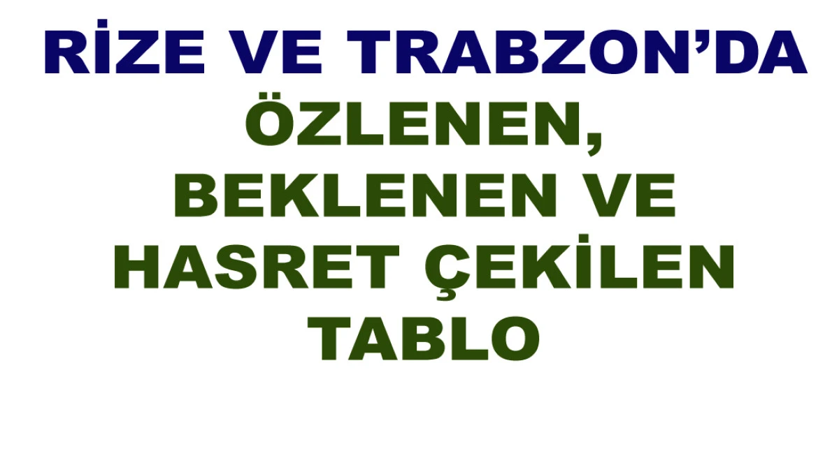 RİZE VE TRABZONLULAR BU KARDEŞLİĞİ HAKETMİYOR MU?