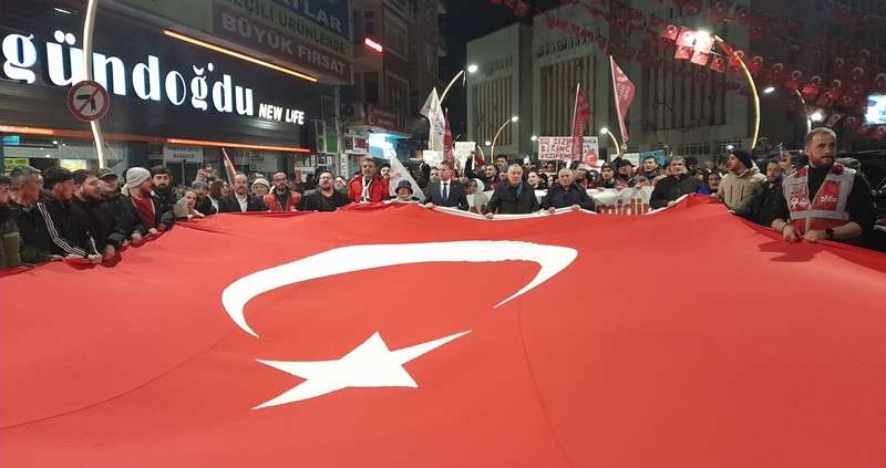 RİZE'DE   İMAMOĞLU NA DESTEK YÜRÜYÜŞÜ