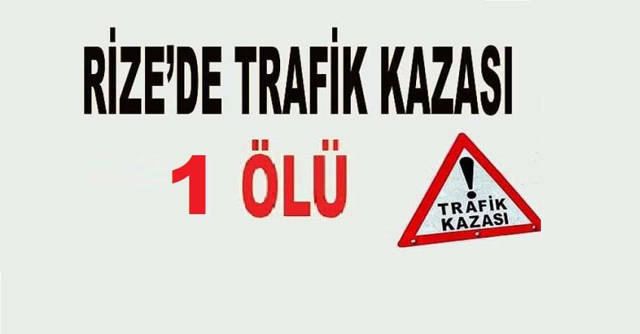RİZE'DE KORKUNÇ KAZA ARAÇ SÜRÜCÜSÜ HAYATINI KAYBETTİ