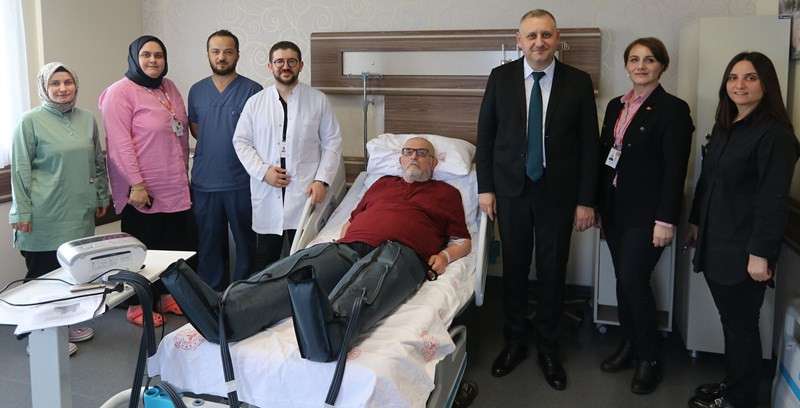 Rize’de “Lenfatik drenaj cihazı” hizmete girdi