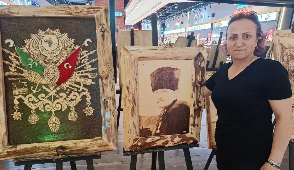 RİZE&rsquo;DE ODUNA HAYAT VEREN KADIN