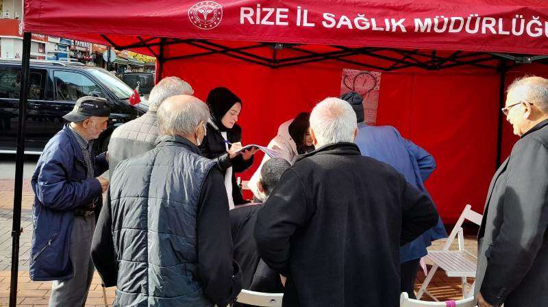RİZE'DE SAĞLIK TARAMASI