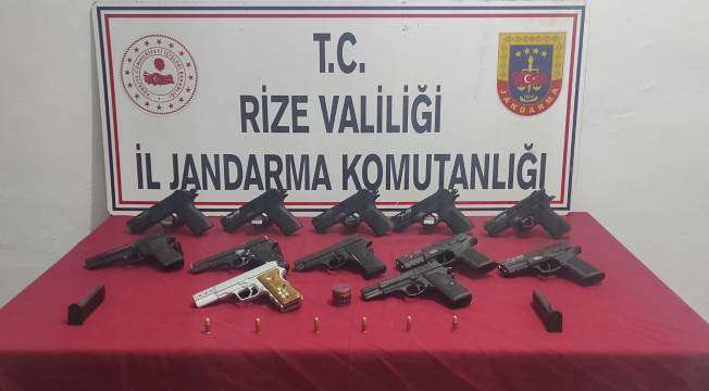 RİZE'DE  SİLAH İMAL EDİP SATAN ŞEBEKEYE OPERASYON