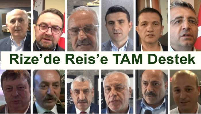 RİZE’DE STK’LARDAN 2. TURDA CUMHURBAŞKANI ERDOĞAN’A DESTEK