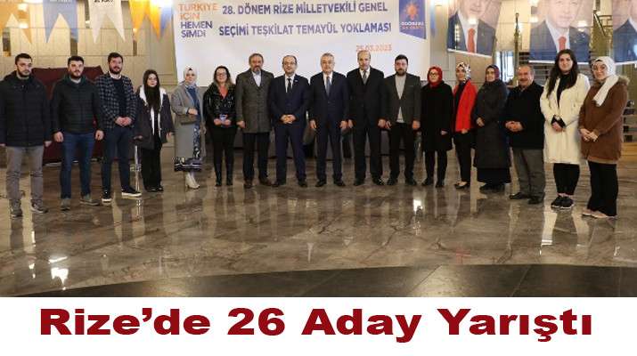 RİZE'DE YOĞU KATILIMLI TEMAYÜL YOKLAMASI