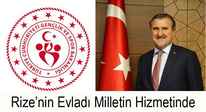Rizeli  Bak Gençlik ve Spor Bakanı Oldu