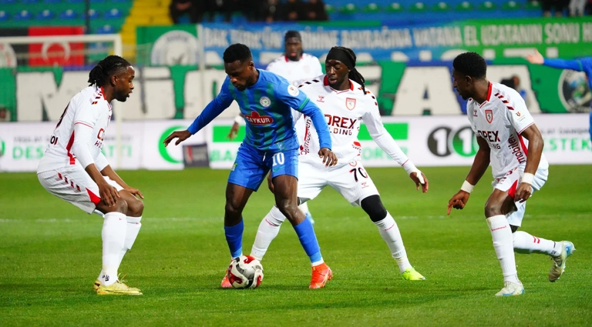 RİZESPOR SAMSUNSPORU GOLE BOĞDU