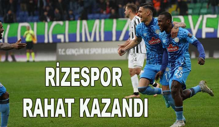 RİZESPOR SÜPER LİG YOLUNDA 3 PUANI 3 GOLLE ALDI