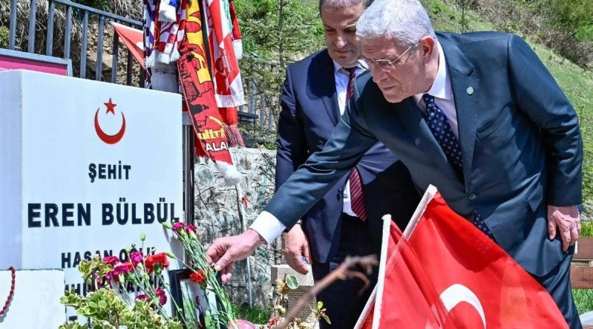 Şehit Eren Bülbül ve sanatçı Volkan Konak’ın mezarlarını ziyaret etti