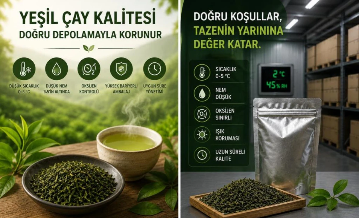 Yeşil &Ccedil;ayın Kalitesi Doğru Depolamayla Korunuyor